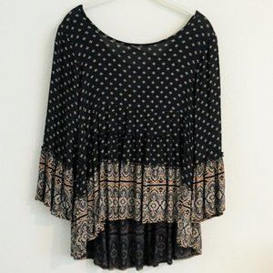 Flowy 3/4 Long Sleeve Blouse